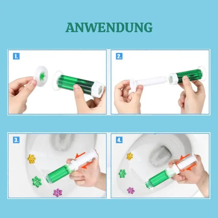 Luvikno | 12-dels gel stempelsett for toalettet — Forvandle hver spyling til en eksplosjon av uimotståelig friskhet!