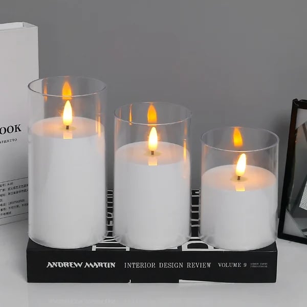 Luvikno | Ekte Uten Flamme Stearinlys LED Elektronisk Lys