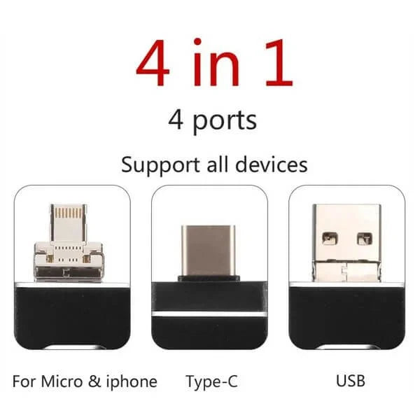 Luvikno | 4 i 1 Høy-kvalitets USB-flashminne