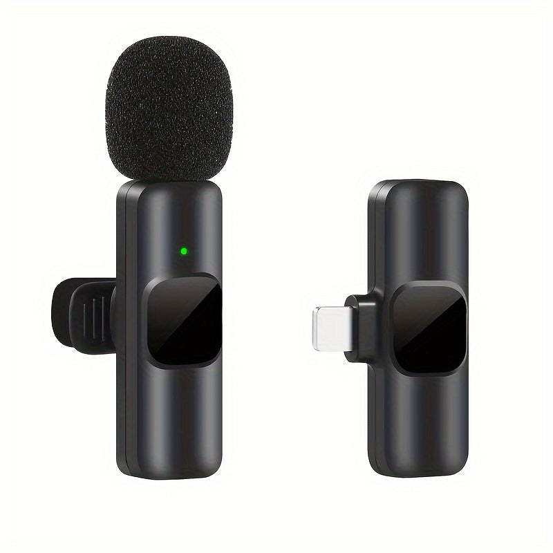 Luvikno | Trådløs Lavalier Mikrofon for Videoinnspillinger og Strømming – Kompakt Design med Høy Lydkvalitet og USB-C Tilkobling