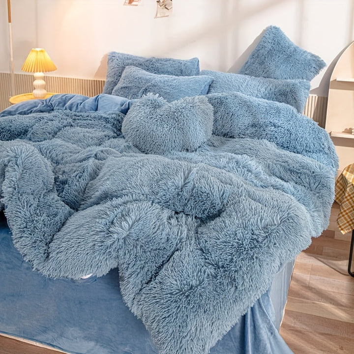Luvikno | Ultra Soft Plush Duvet Cover Set with Zipper - Luksus & Komfort