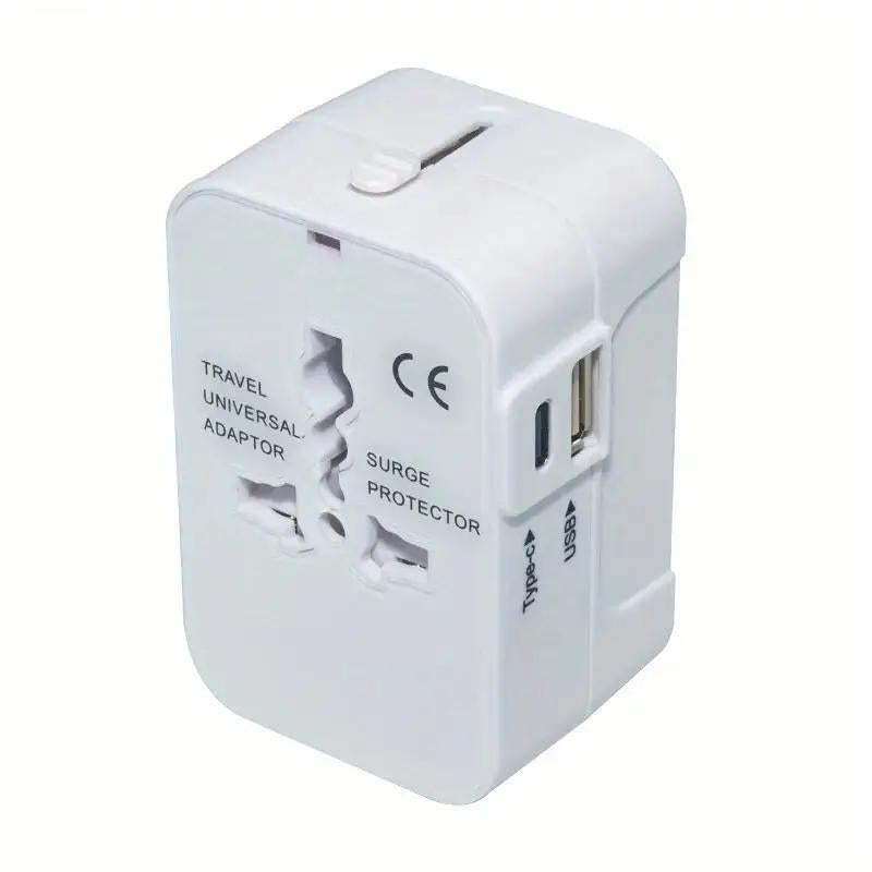 Universell reiseadapter med doble USB-porter | Luvikno