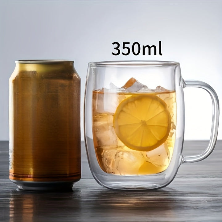 ThermoSip Dobbelveggede Glasskrus – Borosilikatglass, Varmebestandig & Elegant | Luvikno