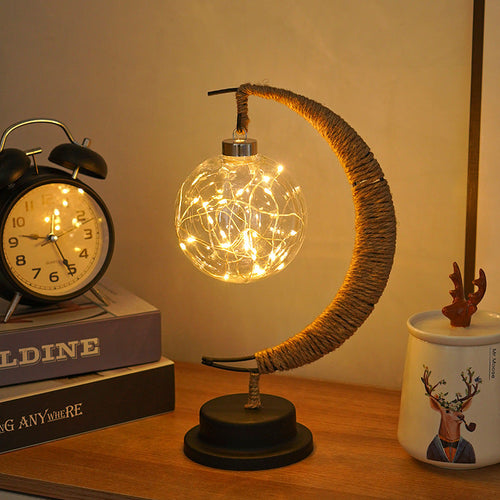 MoonGlow Lampe - Stilig Smijern LED Bordlampe Luvikno