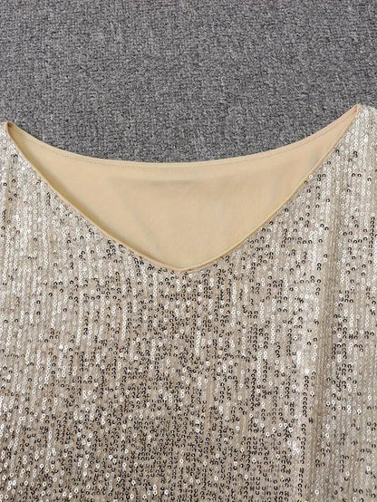 Luvik | Paljaat olkapäät helmiäispaitamallinen mini mekko