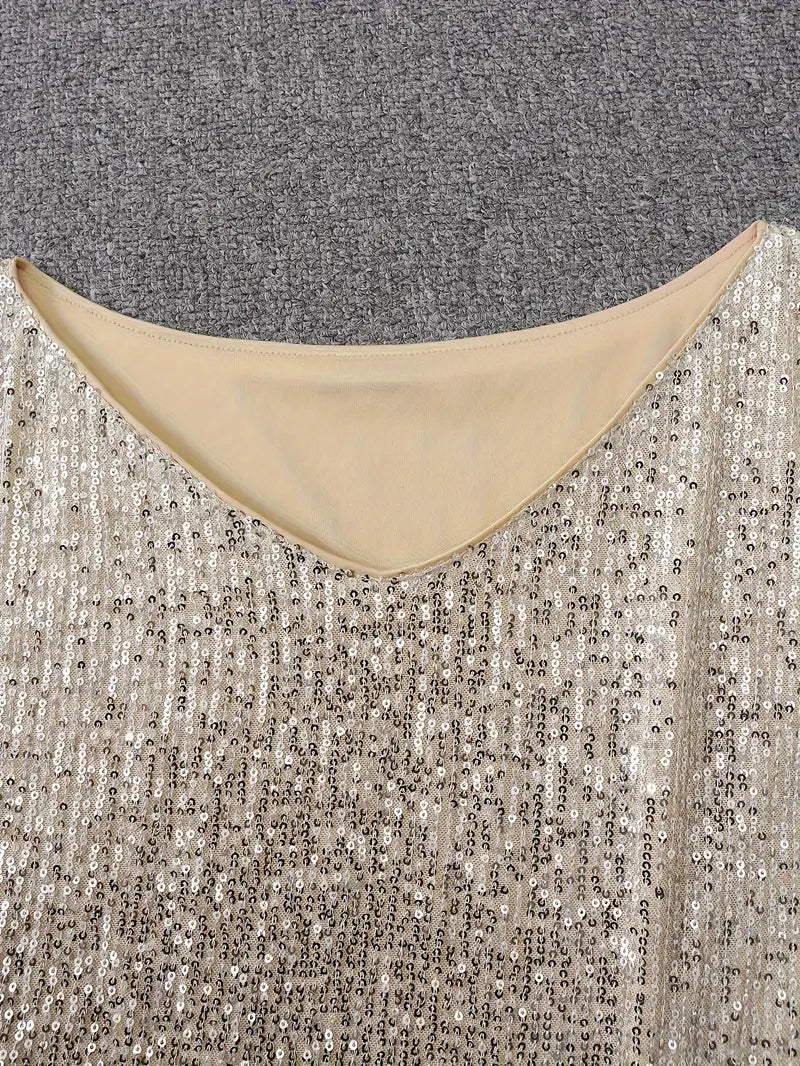 Luvik | G minimekko kiiltävä yhdellä olalla