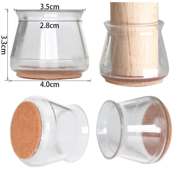 Stolbeins gulvbeskyttere (4 PCS) | Luvikno