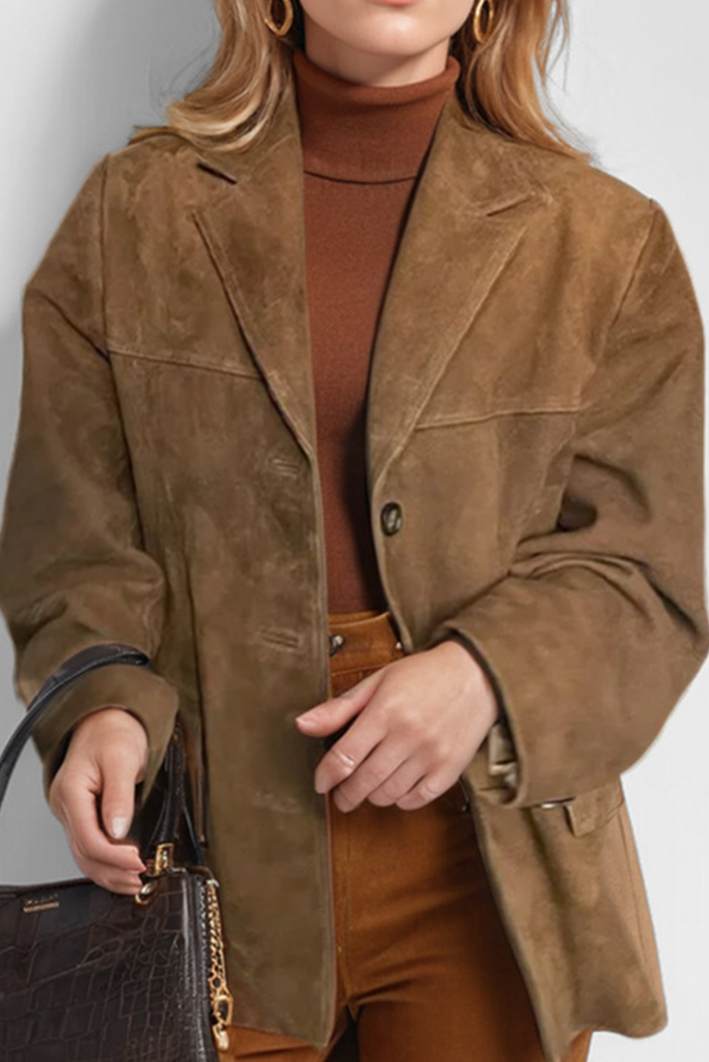 Luvik | Brun vintage-jakke med lommer og knapper