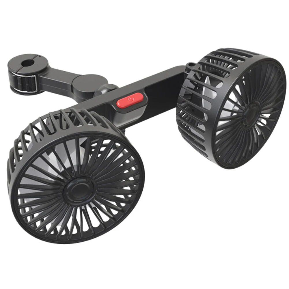 Dual Head USB Bilvifte med 360° Rotasjon for 12V/24V Kjøretøy | Luvikno