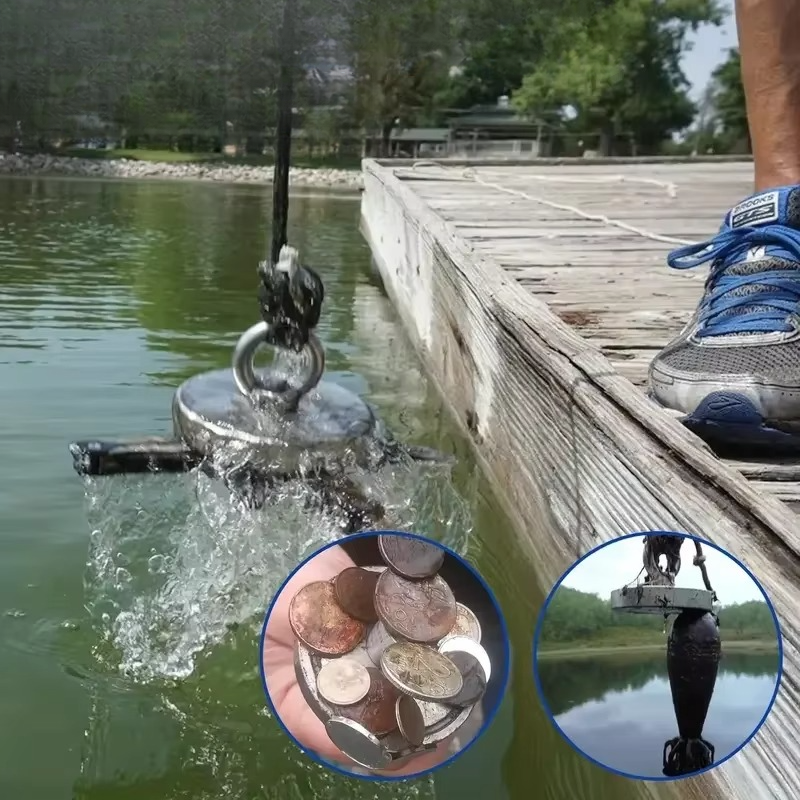 Ultimate Dual-Sided Magnet Fishing Kit med holdbar bæreveske Luvikno