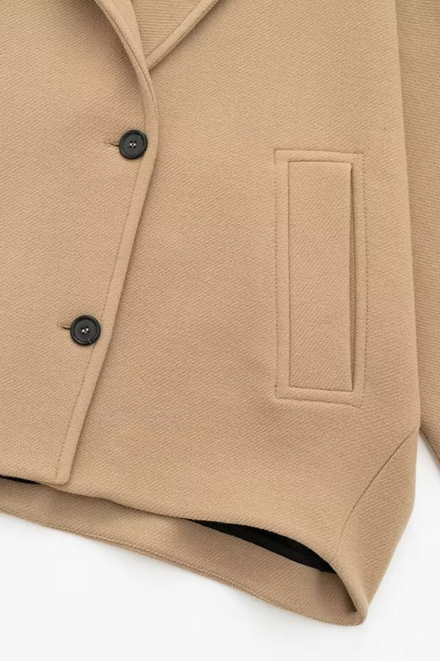 Luvik | Fit Lyhyt Villa Sekoite Takki