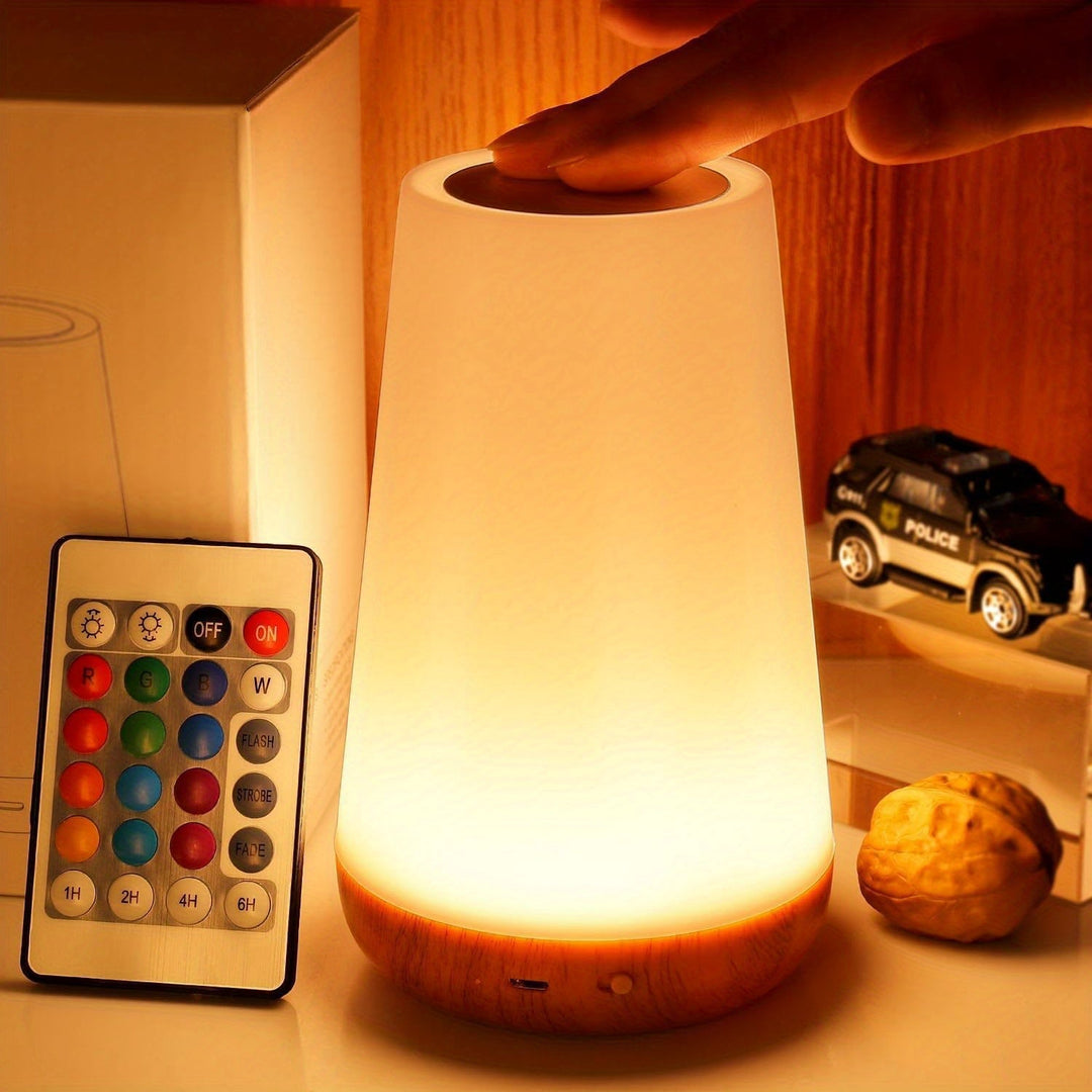 SpaceGlow – Trådløs LED Nattlampe med Timer Luvikno
