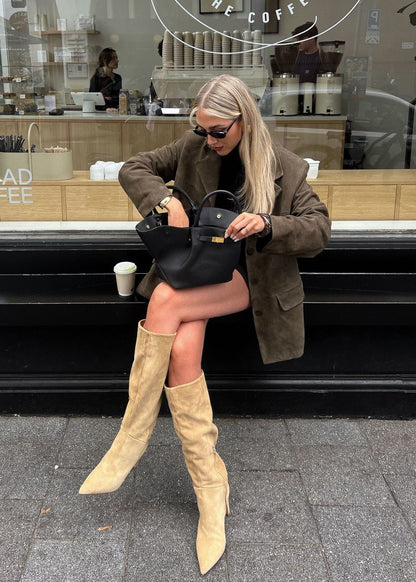 Luvik | Tekonahka Muotoiltu Bleiseri Syväoliivinvihreä