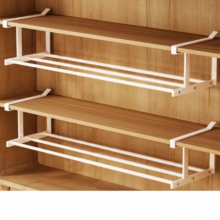 Under-hylle lagring uten boring – justerbar 30–50 cm | Luvikno