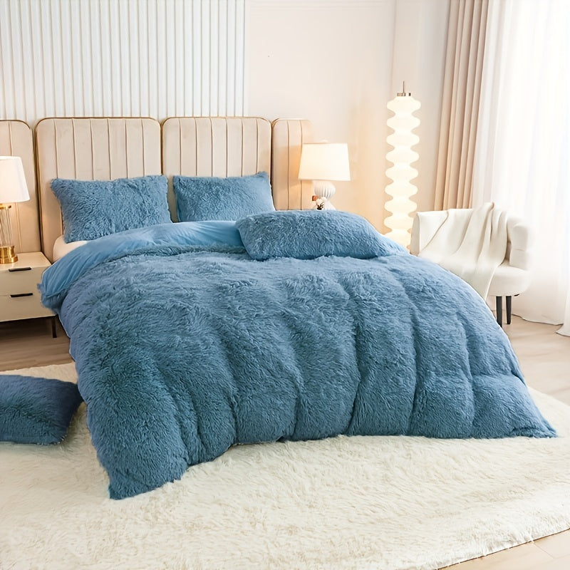 Luvikno | Ultra Soft Plush Duvet Cover Set with Zipper - Luksus & Komfort