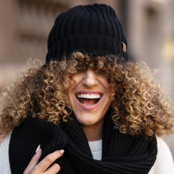 CozyMerino Beanie - Luksus Merinoullhatt for Damer Luvikno