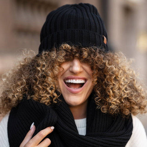 CozyMerino Beanie - Luksus Merinoullhatt for Damer Luvikno