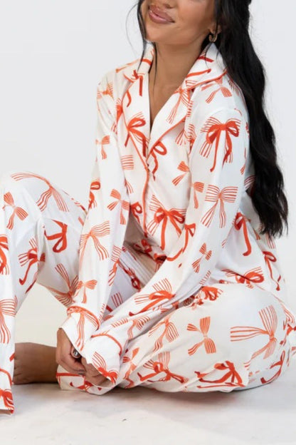 Luvik | Joulukaari Tulostus Pitkähiha-paita ja joustava vyötärön taskuhousu Setti