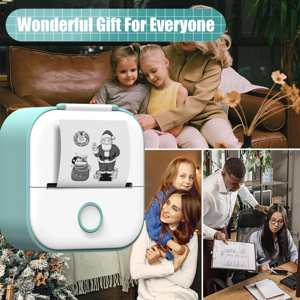PocketPrint Mini – Bærbar termisk fotoprinter uten blekk | Luvikno