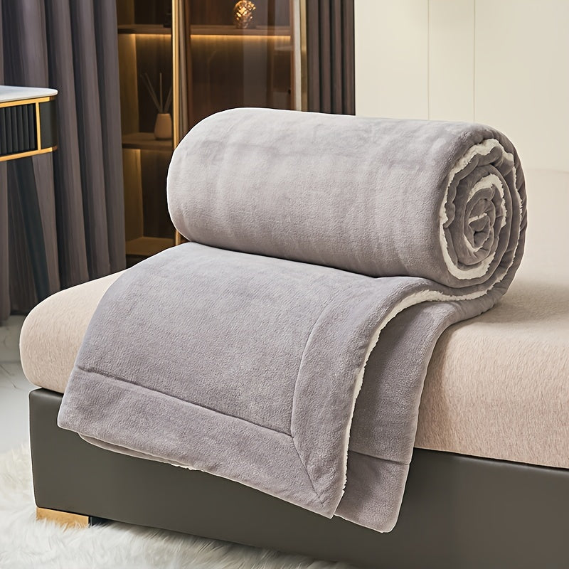 CozyWarm - Luksus Melk Fleece Teppe Dobbel Lag Luvikno