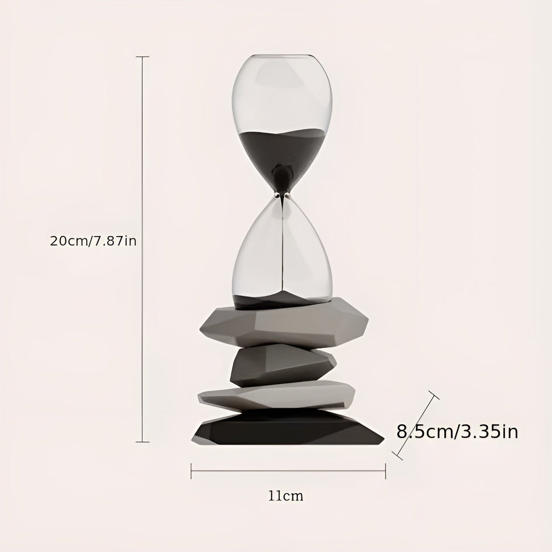 Minimalist Timeglass – Tidøs & Dekorativ | Perfekt for Stue og Kontor | Luvikno