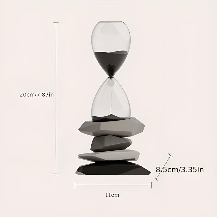 Minimalist Timeglass – Tidøs & Dekorativ | Perfekt for Stue og Kontor | Luvikno