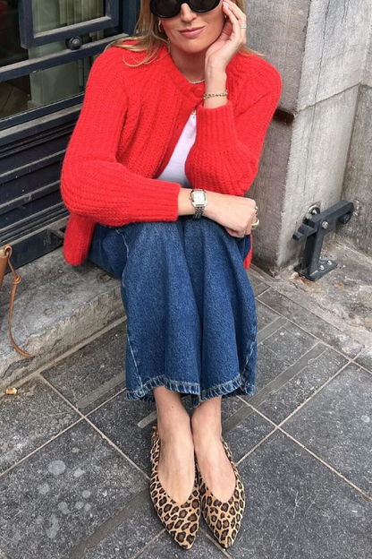 Luvik | Väri Cardigan Pitkähiha Neulepusero Takki