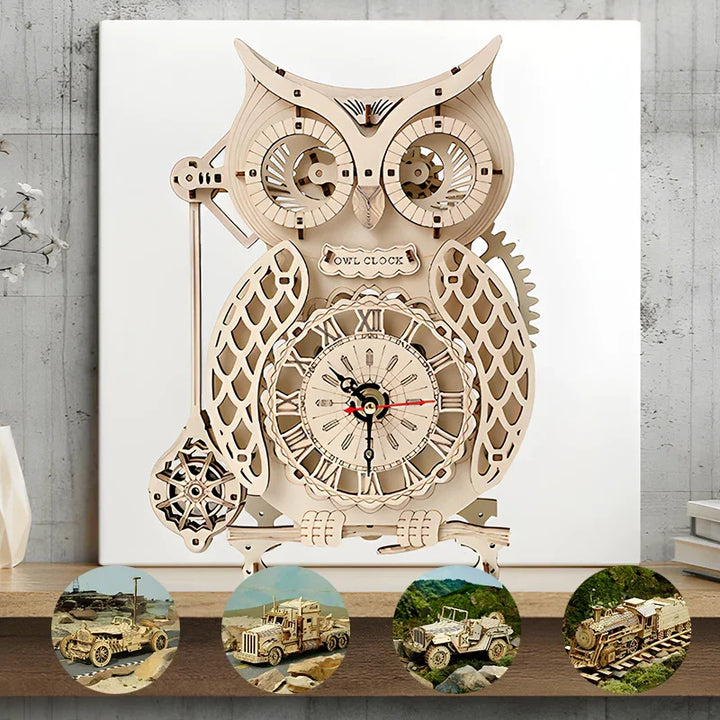 Super Tre Wooden Mechanical Model Puzzle Set | Luvikno