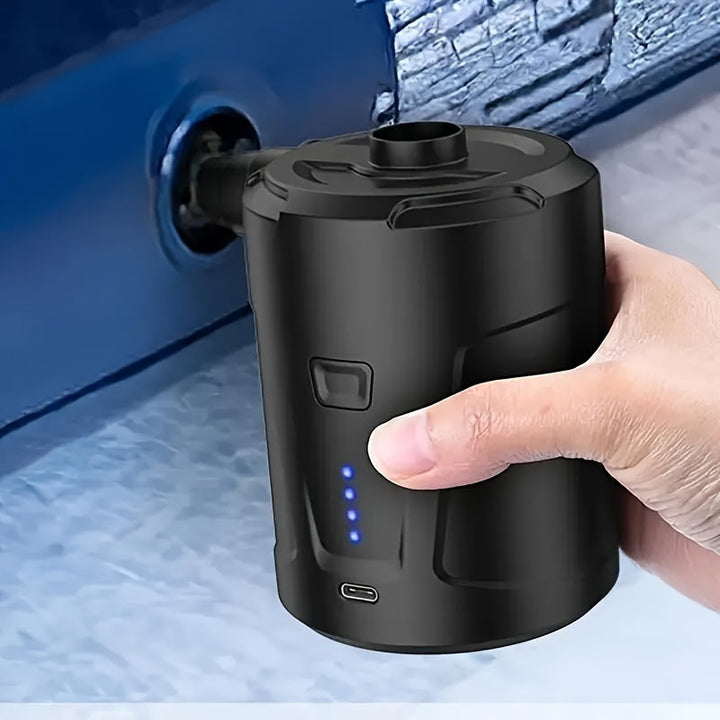 Luvikno | Elektrisk Luftpumpe AirTrek Mini | USB Oppladbar & Trådløs | Kompakt & Robust | For Luftmadrasser & Utendørs