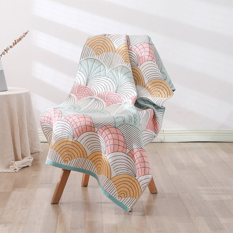 Skallprint Jacquard Bomull Håndkle 70x140cm | Luvikno
