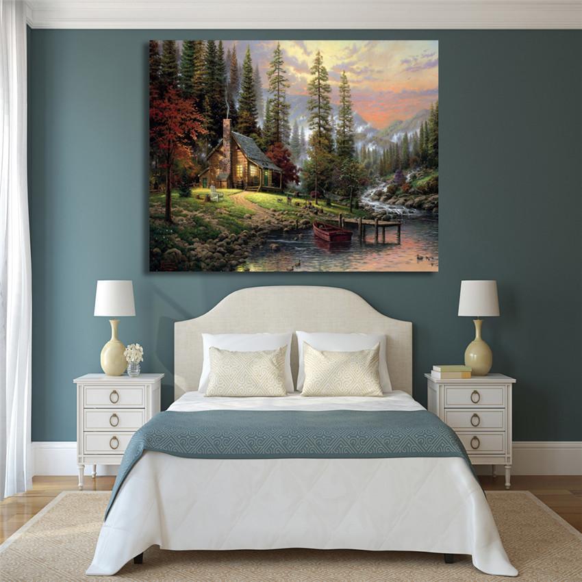 The Cabin By the Lake - Van-Go Mal-By-Nummer Sett | Luvikno