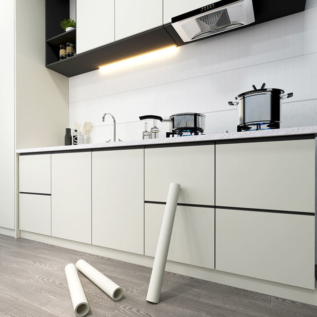 Kabinet Hjem Veggklistremerke Tapet Vinyl Skrivebord Garderobe Renovering | Luvikno