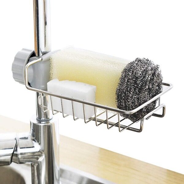 Sink Caddy Organizer Rustfritt Stål Luvikno