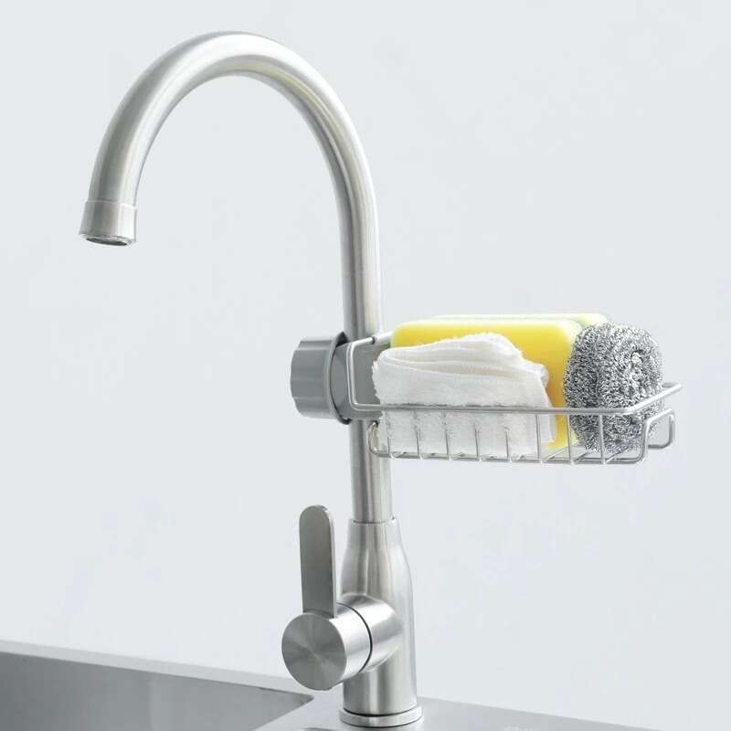 Sink Caddy Organizer Rustfritt Stål Luvikno