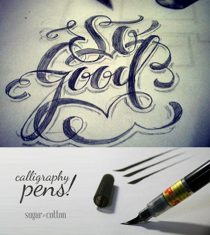 Kalligrafi Pensel Pens - 3 Stykker | Luvikno