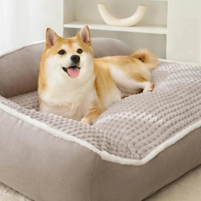 Orthopedisk hundeseng med myk, vaskbar trekk | Luvikno