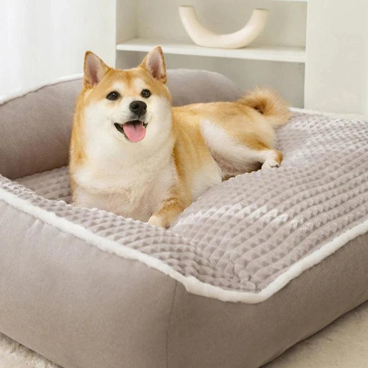 Orthopedisk hundeseng med myk, vaskbar trekk | Luvikno