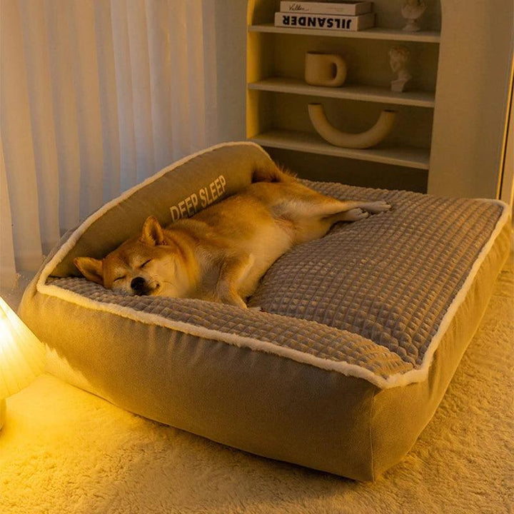 Orthopedisk hundeseng med myk, vaskbar trekk | Luvikno