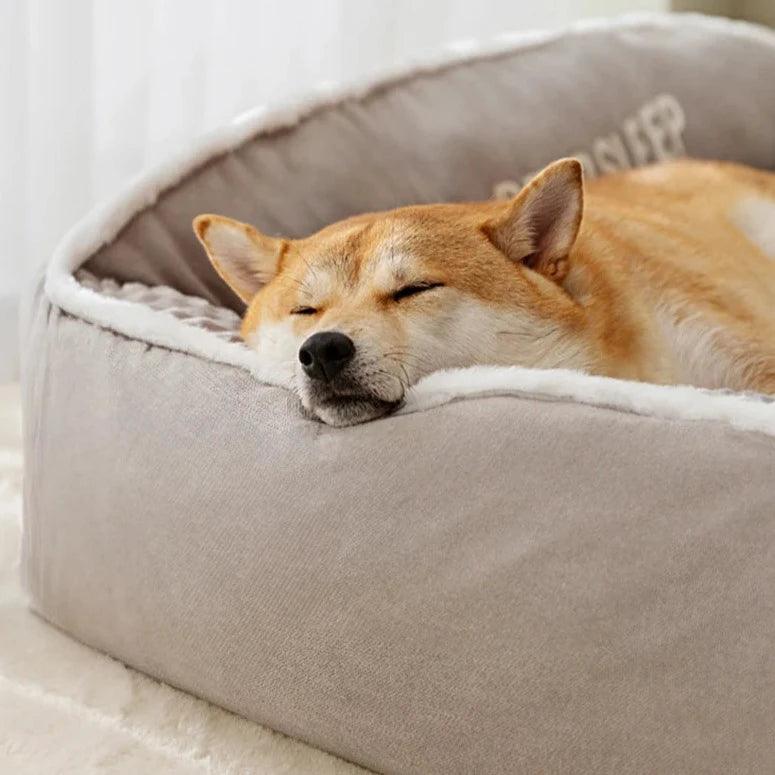 Orthopedisk hundeseng med myk, vaskbar trekk | Luvikno