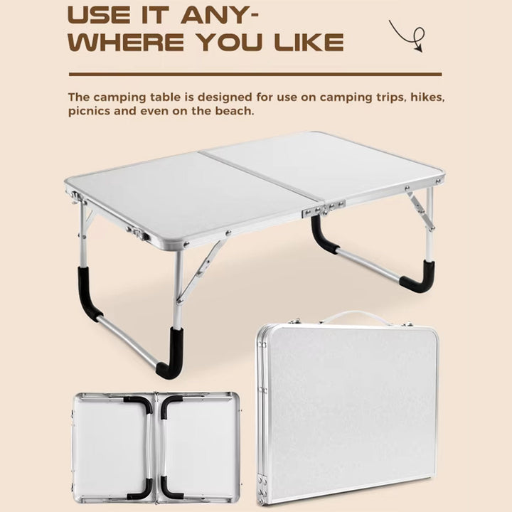 Sammenleggbar lett campingbord laget av aluminium | Luvikno