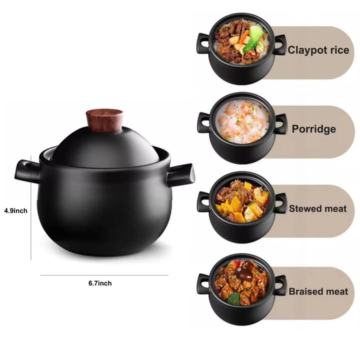 Casserole Stuing Gryte Keramisk Kokkekar Suppe Koking Gryte Kjøkken Crock Pot | Luvikno