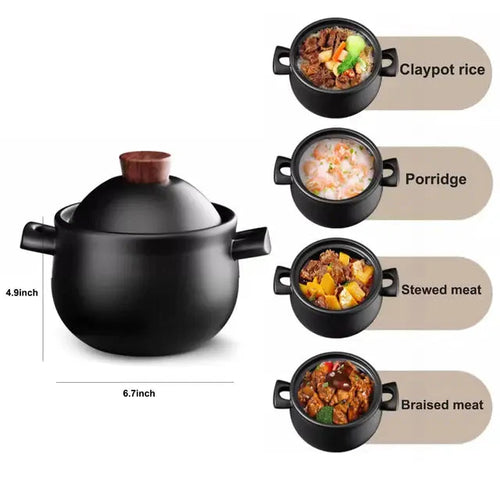 Casserole Stuing Gryte Keramisk Kokkekar Suppe Koking Gryte Kjøkken Crock Pot | Luvikno
