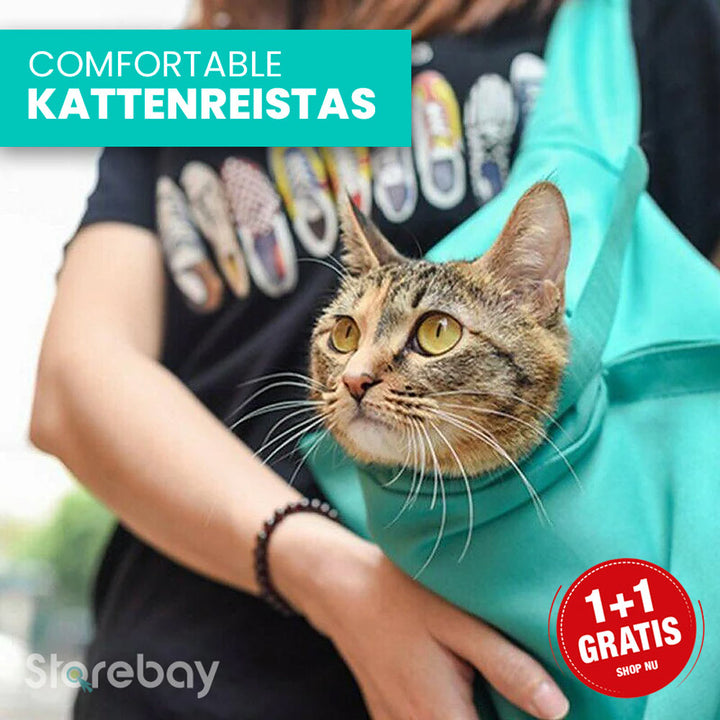 Katt reiseveske for komfortabel transport (Kjøp 1, Få 1 gratis) - PurrPorter Luvikno
