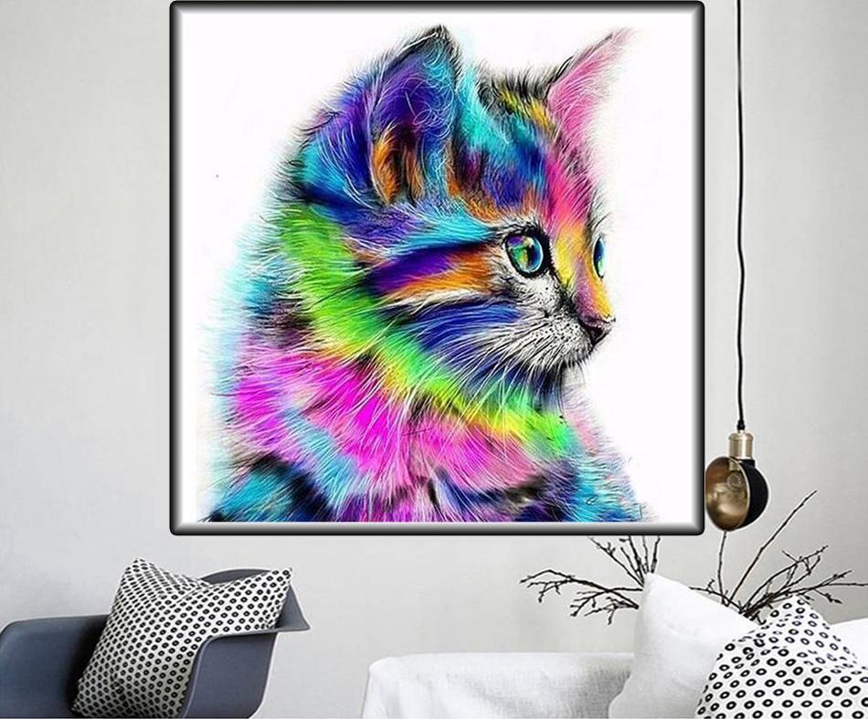 Rainbow Kitten - GemPaint Kit | Luvikno