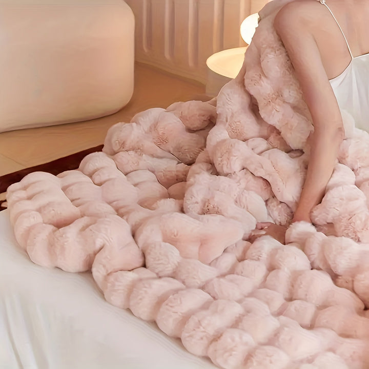 Luvikno | Elegant Kanin Fleece Teppe - Luksuriøs og Holdbar