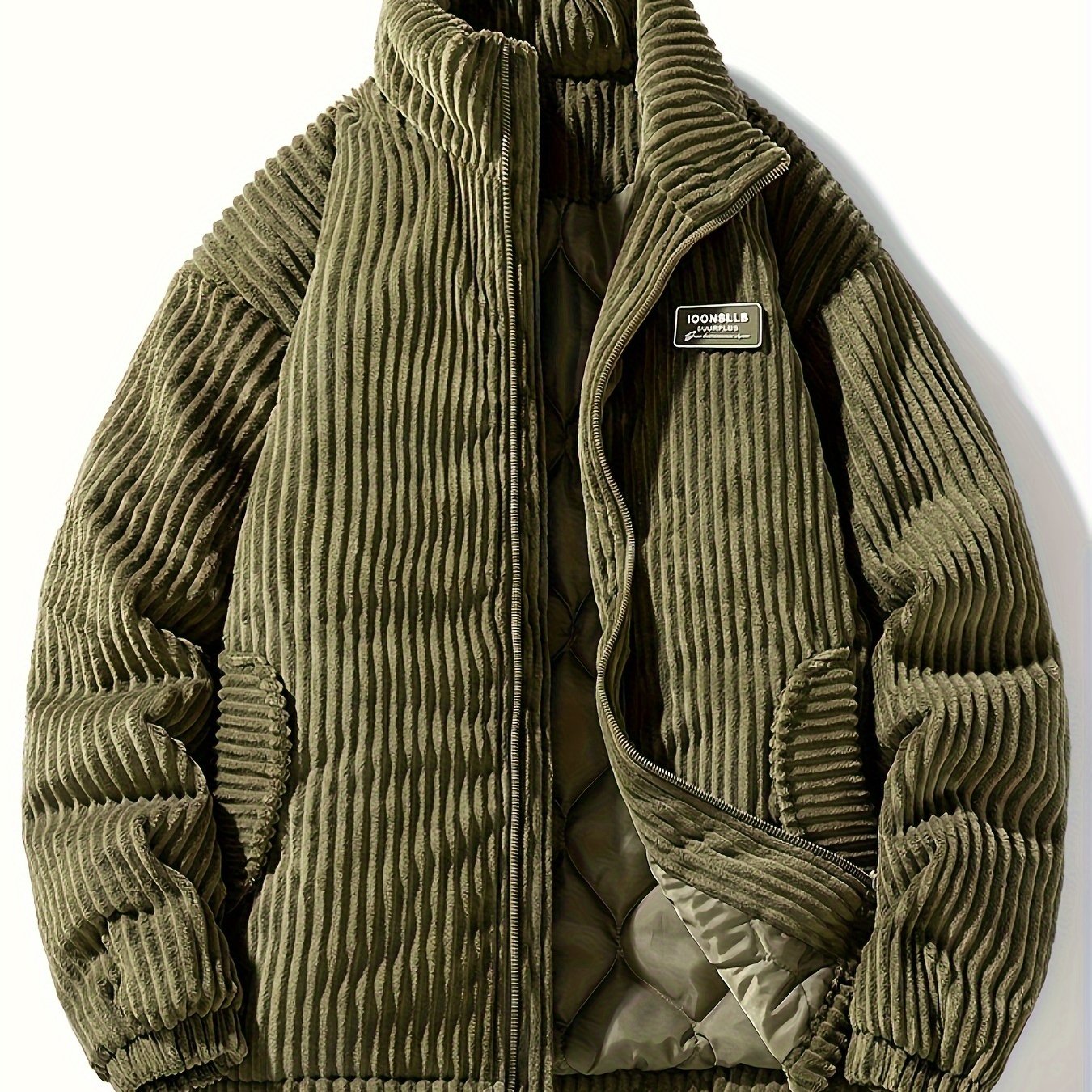 Luvik | Rento ribbed samettitalvi takki