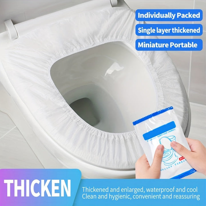 Engangs toalettsete dekselet med elastikk 50/100 stk | Luvikno