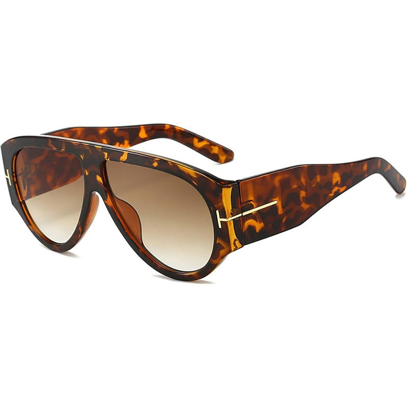 Oversized UV400 Aviator Solbriller Luvikno