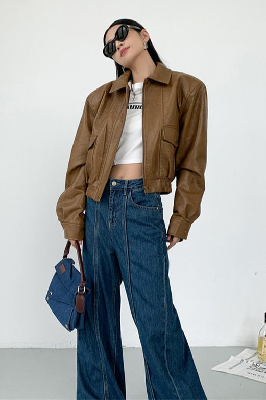 Luvik | PU Nahkakangas Kaulustakki