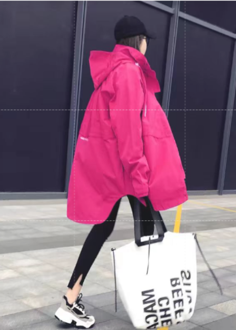 Luvik | untuvatakki oranssi suuria kokoja naisille parka huppu vetoketju tyylikkäät takit